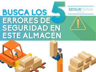 Busca los cinco errores de seguridad en este almacén