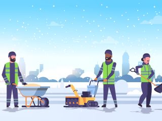 The winter it´s here but the show must go on ¿Cómo trabajar con seguridad en los trabajos de exterior con frío, viento, lluvia y nieve?