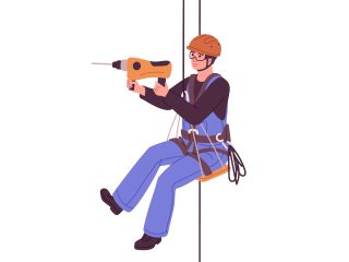 Soka bidezko sarbide-sistemak. Lan-lerroa eta segurtasun-lerroa, erorketa geldiarazten duten bi lerro independente